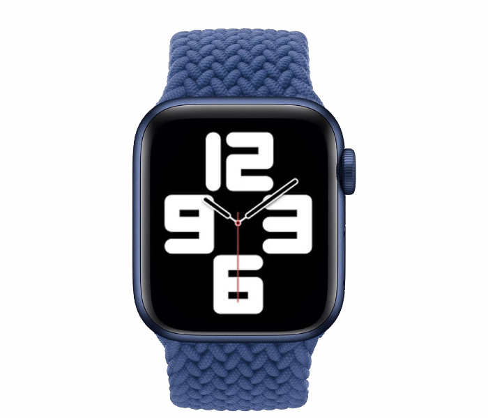 Hyphen HWSABWBLL0462 43 Mm Large Apple Braided Watch Strap Blue - Delete 3 in UAE