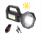 Solar USB Charging Flashlight Built In Battery 500m Long Range Portable Spotlight Outdoor Searchlight Power Bank Camping Light - Black 1 in OMAN