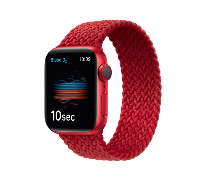Hyphen HWSABWRDL0394 43 Mm Large Apple Braided Watch Strap Red - Delete 5 in UAE