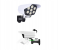 3 Modes Motion Sensor Solar Simulation Camera Wall Lamp Remote Control Outdoor Wall Light - White and Black 5 in KSA