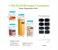 Generic 6 Piece Airtight Food Storage Value Set Clear Containers with Black Lids extra large Transparent Storage - Transparent 2 in UAE