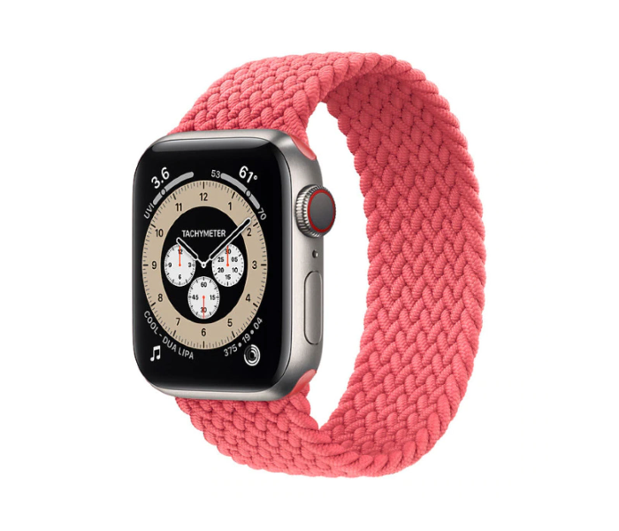 Hyphen HWSABWPKS0530 38 Mm To 40 Mm Small Apple Braided Watch Strap Pink 1 in UAE