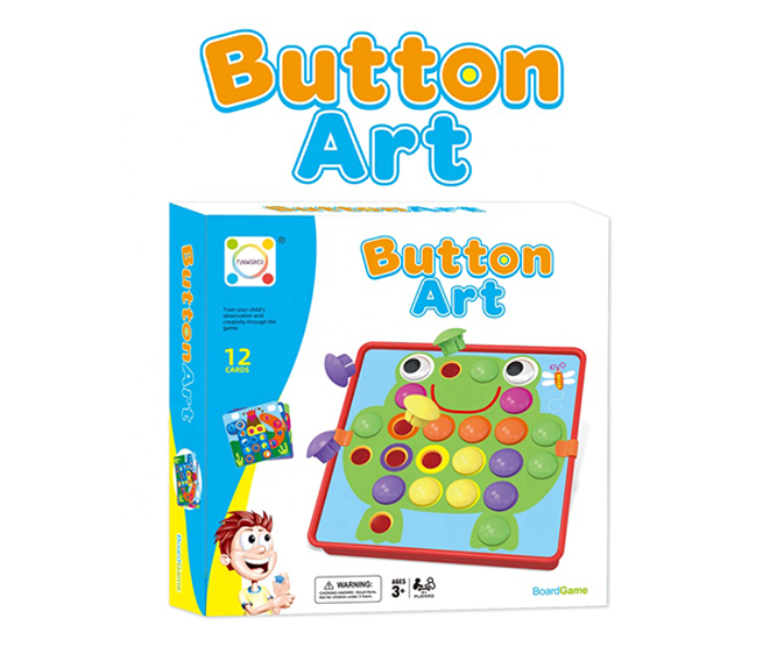 Button Art Toy for Toddler Mosaic Pegboard for Kids - China