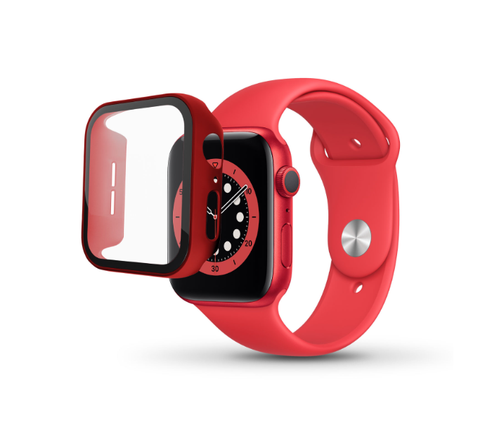Hyphen HAW-RD441396 44Mm Tempered Glass Apple Watch Protector - Red 10 in UAE
