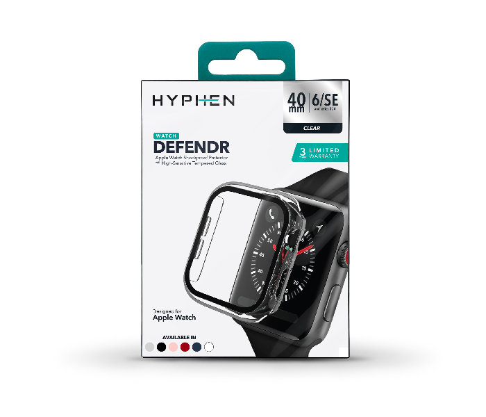 Hyphen HAW-TR401600 40Mm Tempered Glass Apple Watch Protector - Clear 8 in UAE