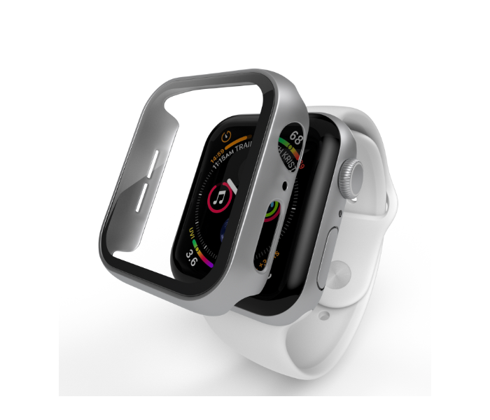 Hyphen HAW-SL448608 44Mm Tempered Glass Apple Watch Protector - Silver 5 in UAE