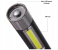 2 In 1 Rechargeable Flashlight and 3W COB + 5W 2 Steps Switch Main Torch - Black 2 in UAE