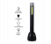2 In 1 Rechargeable Flashlight and 3W COB + 5W 2 Steps Switch Main Torch - Black 3 in UAE