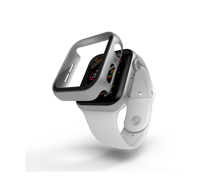 Hyphen HAW-SL408776 40Mm Tempered Glass Apple Watch Protector - Silver 6 in UAE