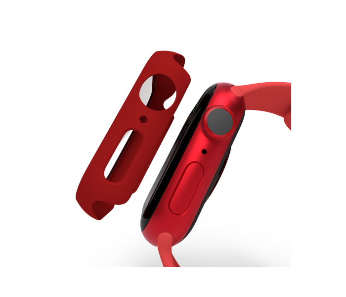 Hyphen HAW-RD441396 44Mm Tempered Glass Apple Watch Protector - Red 7 in UAE
