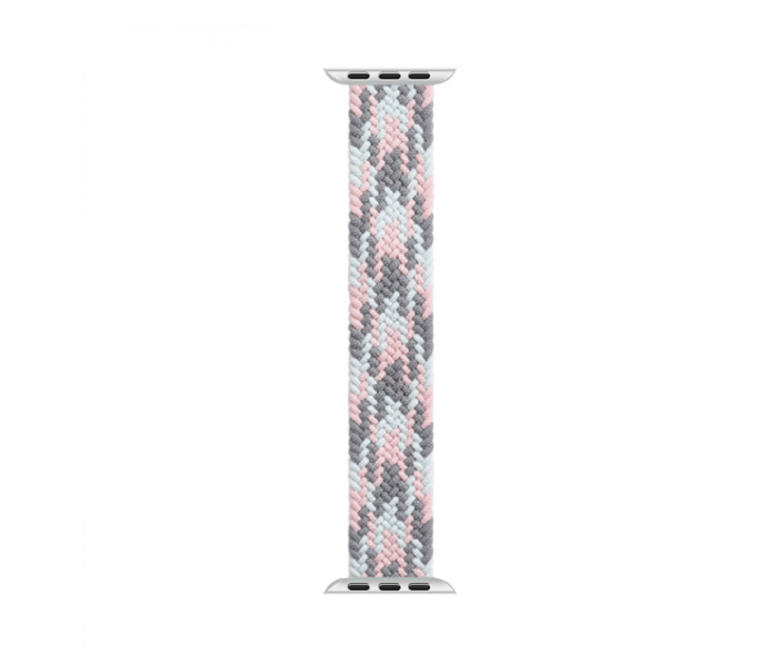 Hyphen HWSABMGPL1698 44 Mm Large Apple Braided Watch Strap Grey and Pink - Delete 2 in UAE