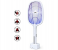 1200mAh Rechargeable Handheld Electric Insect Killer Racket Bat with UV Light Lamp and USB Charging Base - White 2 in UAE