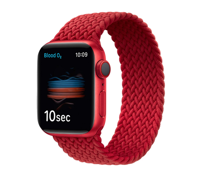 Hyphen HWSABWRDL0394 42 Mm To 44Mm Large Apple Braided Watch Strap Red 5 in UAE