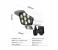 3 Modes Motion Sensor Solar Simulation Camera Wall Lamp Remote Control Outdoor Wall Light - White and Black 7 in KSA