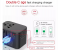 TIT Dual Type C PD QC USB All in One Charger Adapter for Travel with EU US UK AU Plug Universal Travel Power Charger Sockets - Black 2 in KSA