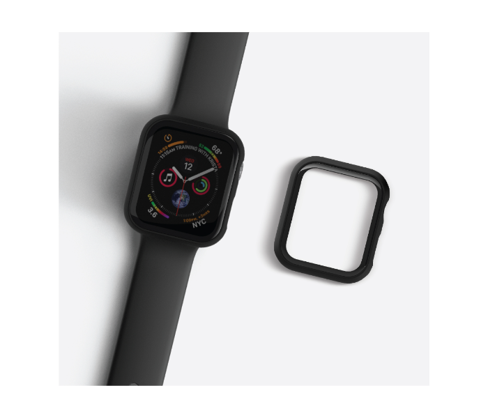 Hyphen HAW-BL449070 44Mm Tempered Glass Apple Watch Protector - Black 9 in UAE