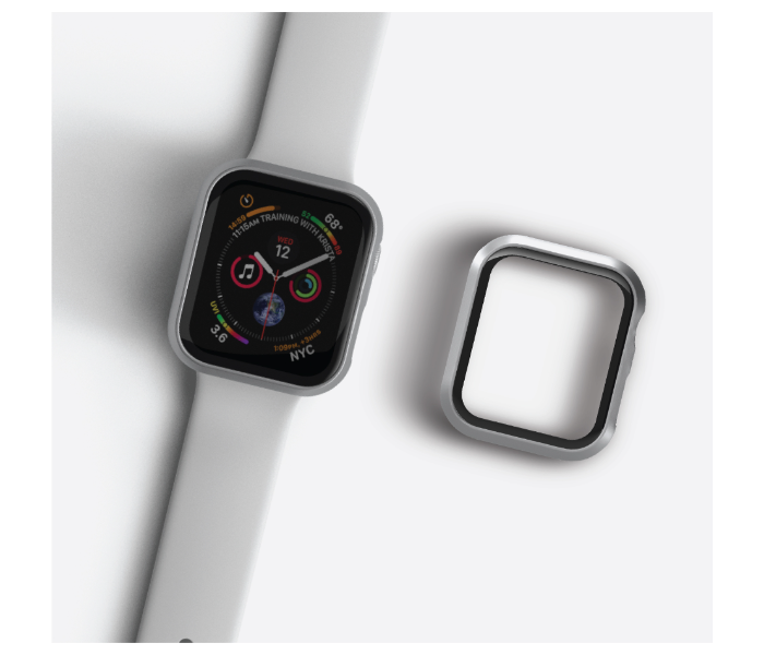 Hyphen HAW-SL408776 40Mm Tempered Glass Apple Watch Protector - Silver 9 in UAE
