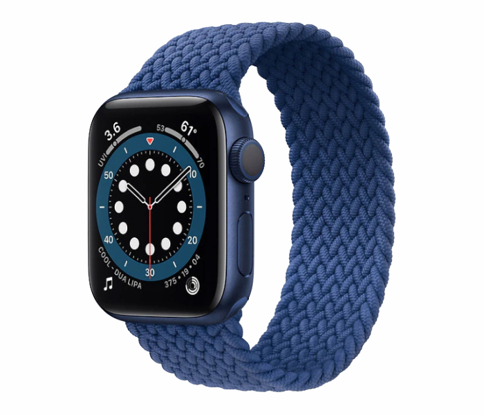 Hyphen HWSABWBLL0462 43 Mm Large Apple Braided Watch Strap Blue - Delete 5 in UAE