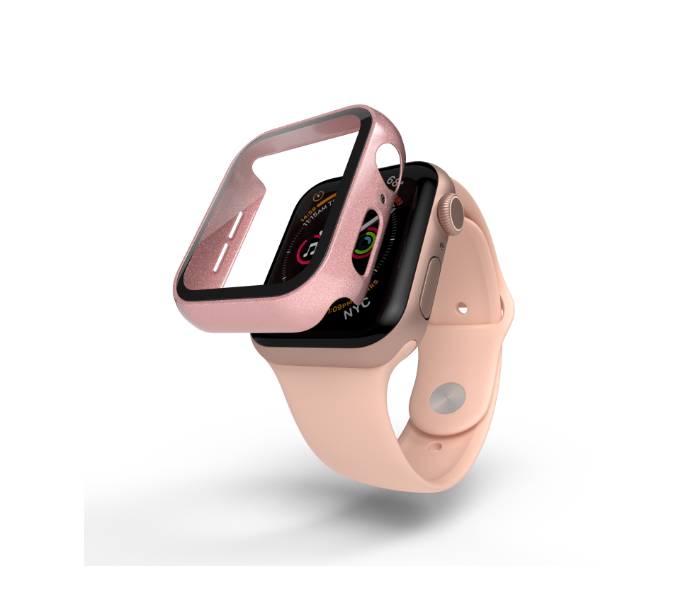 Hyphen HAW-RG448844 44Mm Tempered Glass Apple Watch Protector - Rose Gold 4 in UAE