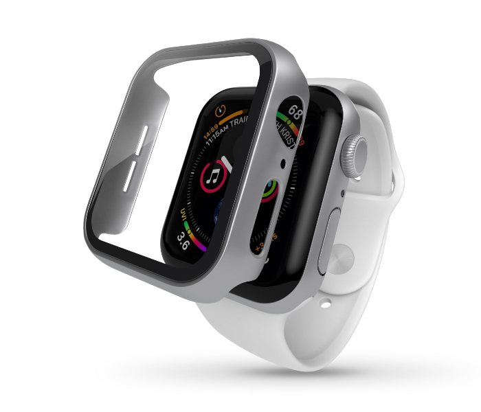 Hyphen HAW-SL408776 40Mm Tempered Glass Apple Watch Protector - Silver 12 in UAE
