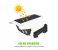 3 Modes Motion Sensor Solar Simulation Camera Wall Lamp Remote Control Outdoor Wall Light - White and Black 4 in KSA