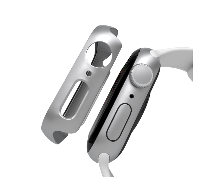 Hyphen HAW-SL448608 44Mm Tempered Glass Apple Watch Protector - Silver 8 in UAE