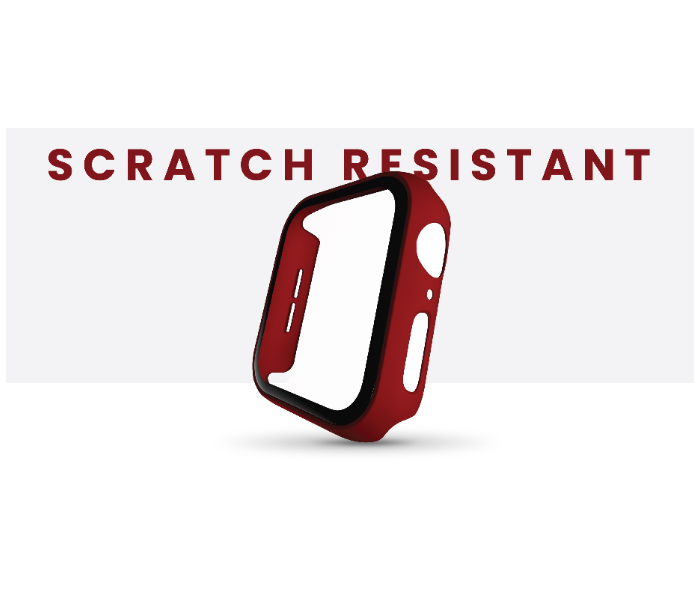 Hyphen HAW-RD401464 40Mm Tempered Glass Apple Watch Protector - Red 9 in UAE