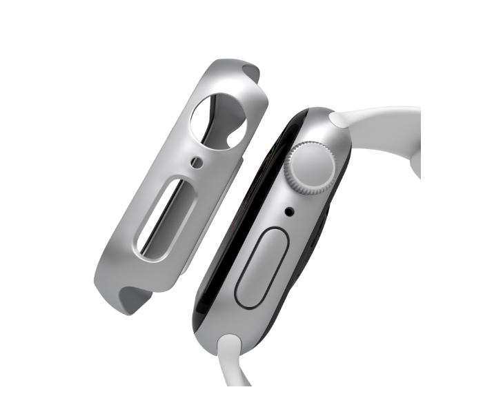 Hyphen HAW-SL408776 40Mm Tempered Glass Apple Watch Protector - Silver 8 in UAE