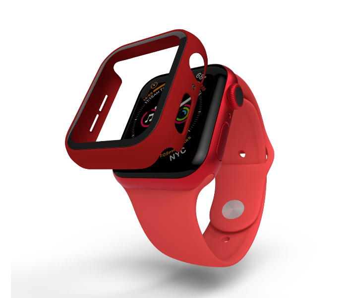 Hyphen HAW-RD401464 40Mm Tempered Glass Apple Watch Protector - Red 5 in UAE