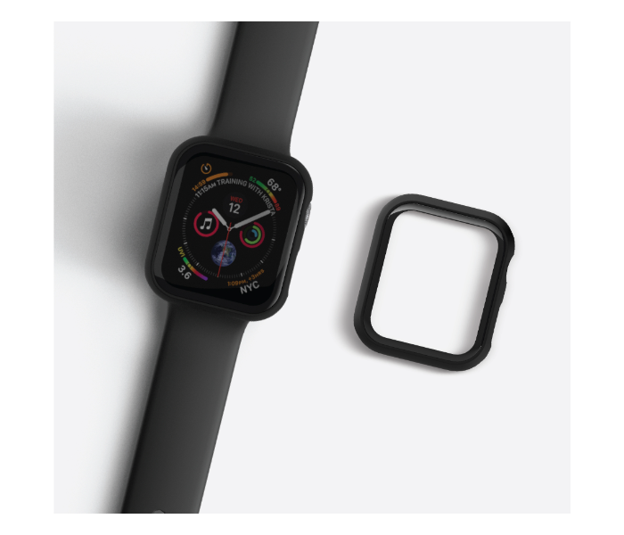 Hyphen HAW-BL407336 40Mm Tempered Glass Apple Watch Protector - Black 9 in UAE