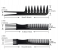 10 Piece Unisex Hair Comb Kit - Black 3 in UAE