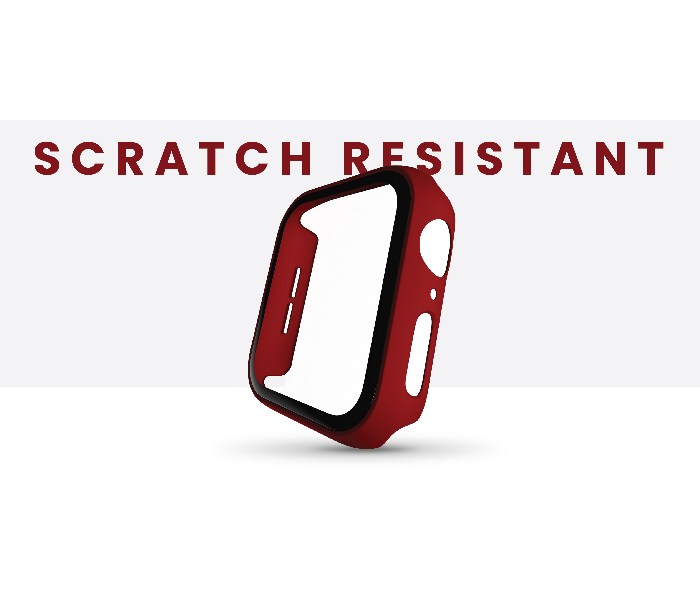 Hyphen HAW-RD441396 44Mm Tempered Glass Apple Watch Protector - Red 12 in UAE