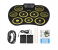 Portable Electronics Drum Set Roll Up Drum Kit 9 Silicone Pads USB Powered With Foot Pedals Drumsticks USB Cable - Black 1 in UAE