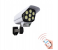 3 Modes Motion Sensor Solar Simulation Camera Wall Lamp Remote Control Outdoor Wall Light - White and Black 1 in KSA