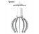 500mAh Rechargeable Electric Octopus Head Back and Body Massage for Stress Relaxation - White and Grey 1 in UAE