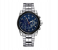 Glaze 12BR Luxury Analog Watch For Men - Silver and Blue 1 in KSA