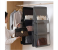 6 Grids Storage Hangers Women Rack Organizer - Black 2 in UAE
