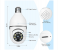 Generic Bulb with 1080P Security Camera Wireless Connector with WiFi Smart Motion Detection and Alarm - White 9 in UAE