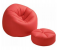 Intex 68558 Inflatable Chair of Comfy Beanless Bag with Padded Stool - Red 2 in UAE