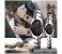 7676 Unique Fashion Couple Analog Watch - Silver and Black 1 in KSA
