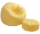 Intex 68558 Inflatable Chair of Comfy Beanless Bag with Padded Stool - Yellow 2 in UAE