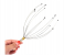 Generic Metal Octopus Head Massager - Silver 4 in UAE
