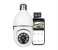 Generic Bulb with 1080P Security Camera Wireless Connector with WiFi Smart Motion Detection and Alarm - White 4 in UAE