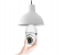 Generic Bulb with 1080P Security Camera Wireless Connector with WiFi Smart Motion Detection and Alarm - White 2 in UAE