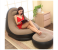 Generic Portable Inflatable Sofa With Footrest - Beige and Black 5 in OMAN