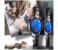7676 Unique Fashion Couple Analog Watch - Blue and Black 1 in KSA