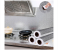 High Temperature 5 Meter Resistant Stove Tile Cabinet Wall Stickers Aluminum Foil Tin Foil Solid Square Pattern - Silver 1 in UAE