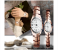 7676 Unique Fashion Couple Analog Watch - Rose Gold and White 1 in KSA