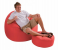 Intex 68558 Inflatable Chair of Comfy Beanless Bag with Padded Stool - Red 1 in UAE