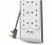 Belkin 8 Way Surge Protection Strip with 2 Meters cord length Extension Socket - White 4 in OMAN